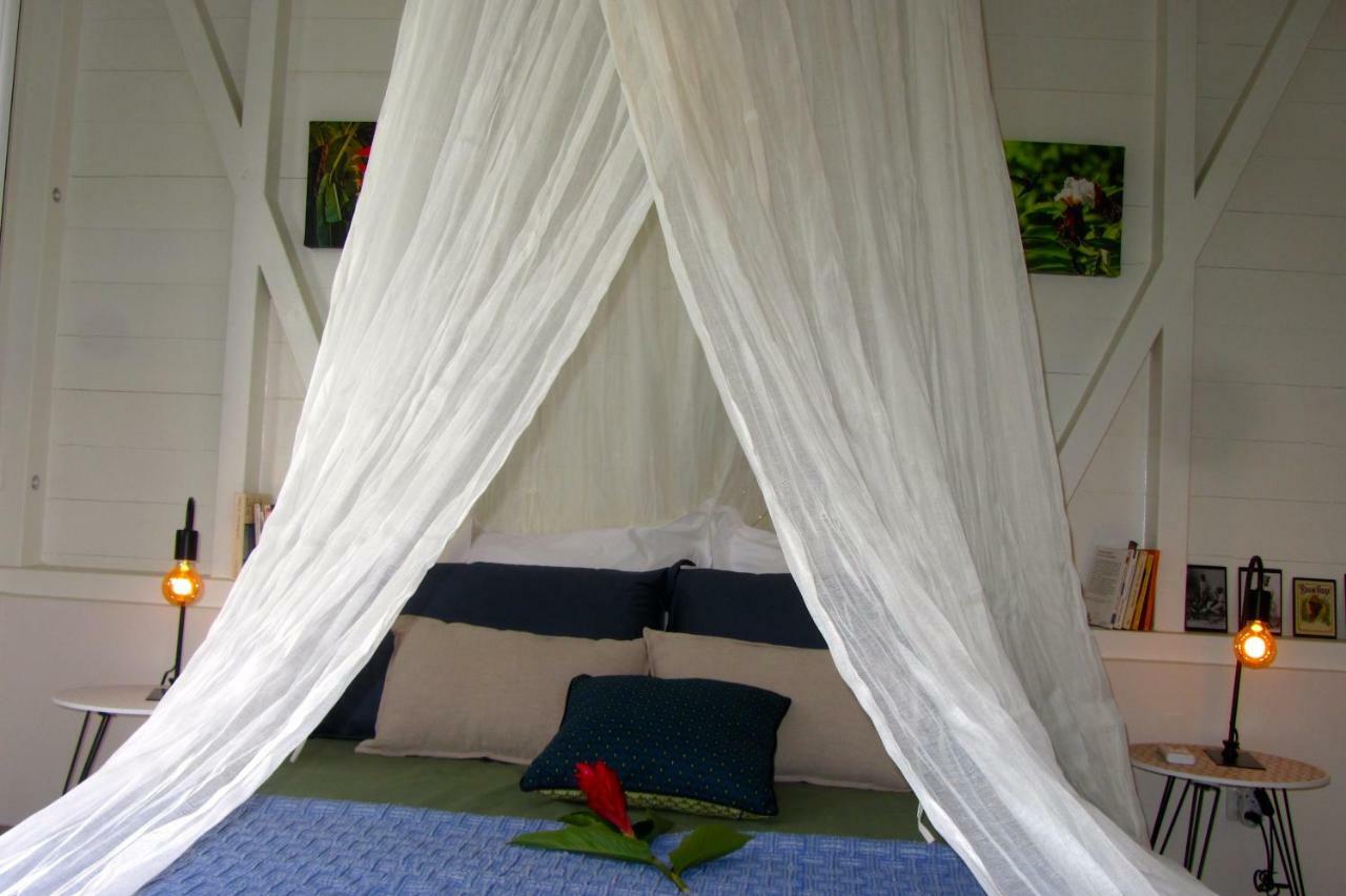 Or Bleu-Bungalow Volcan Soufriere-Vue Sur Mer 圣克洛德 外观 照片